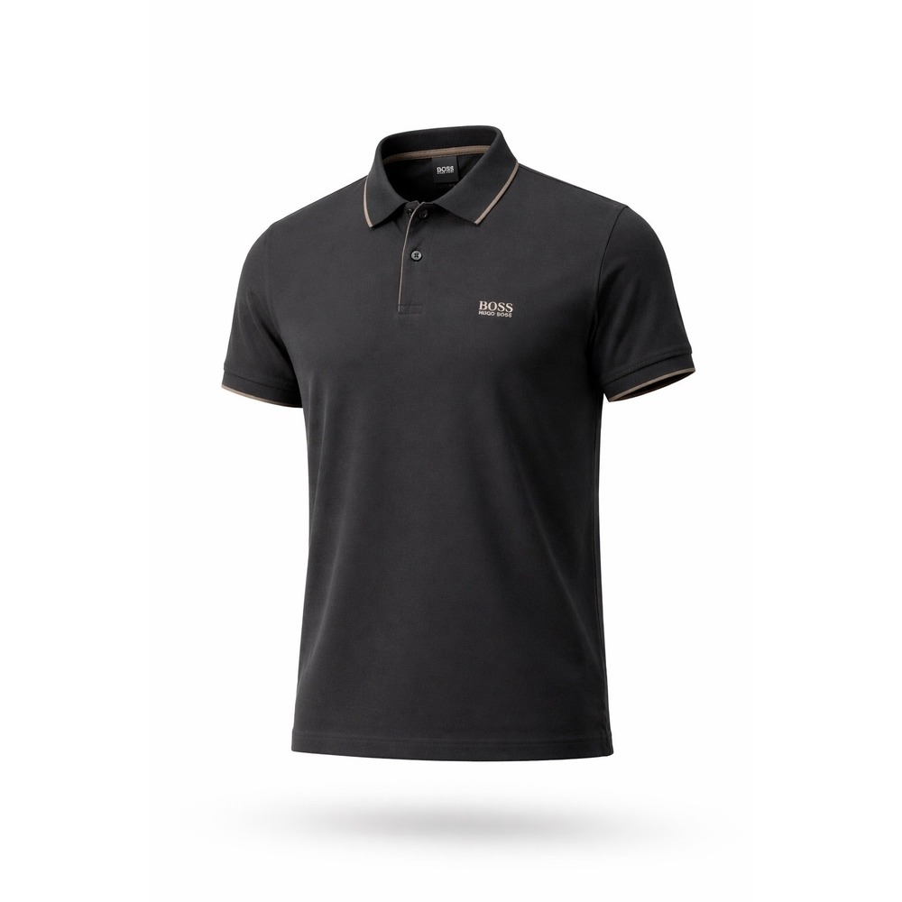 Hugo Boss Men's Polo Shirt Size L Black Polo Shirt Short Sleeve
